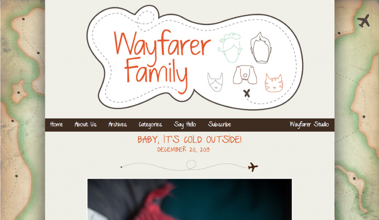 first WF blog design